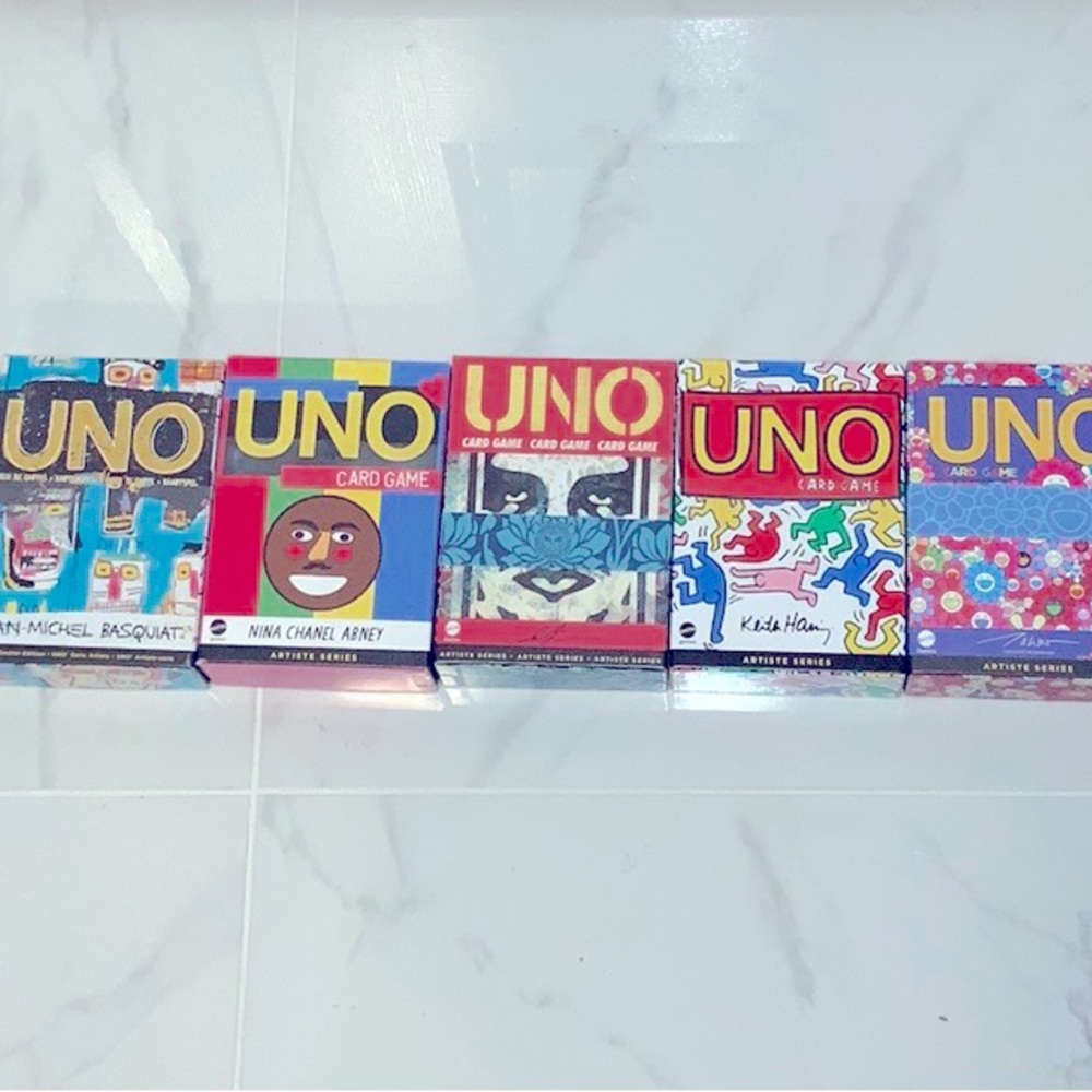 UNO ARTISE 1 thru 5 Complete Set The UNO artiste series NWT 1-2-3-4-5
